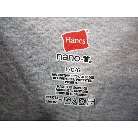 Hanes Nano-T Gray Boston Terrier Dog Graphic Womens T-Shirt L/G - Picture 3 of 7